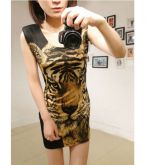 Vestido Estampado Tigre